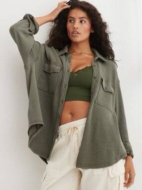 Aerie Lumberjane Waffle Knit